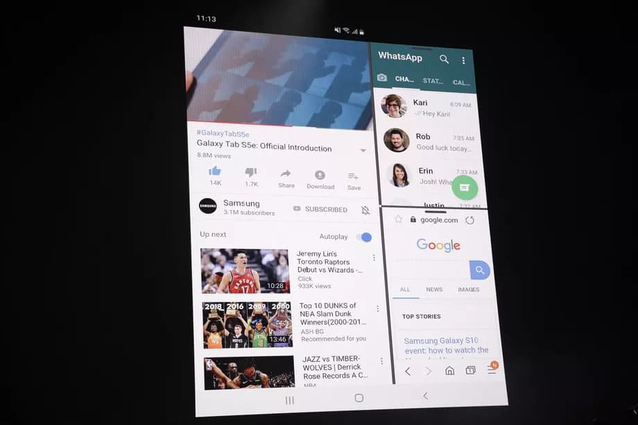 Galaxy Fold Google Maps