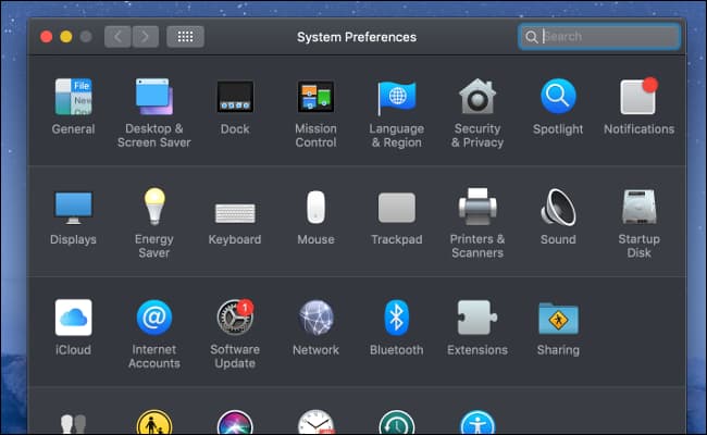 system preferences 