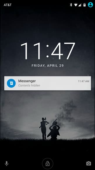 كيفية إخفاء التنبيهات على شاشة قفل اندرويد5