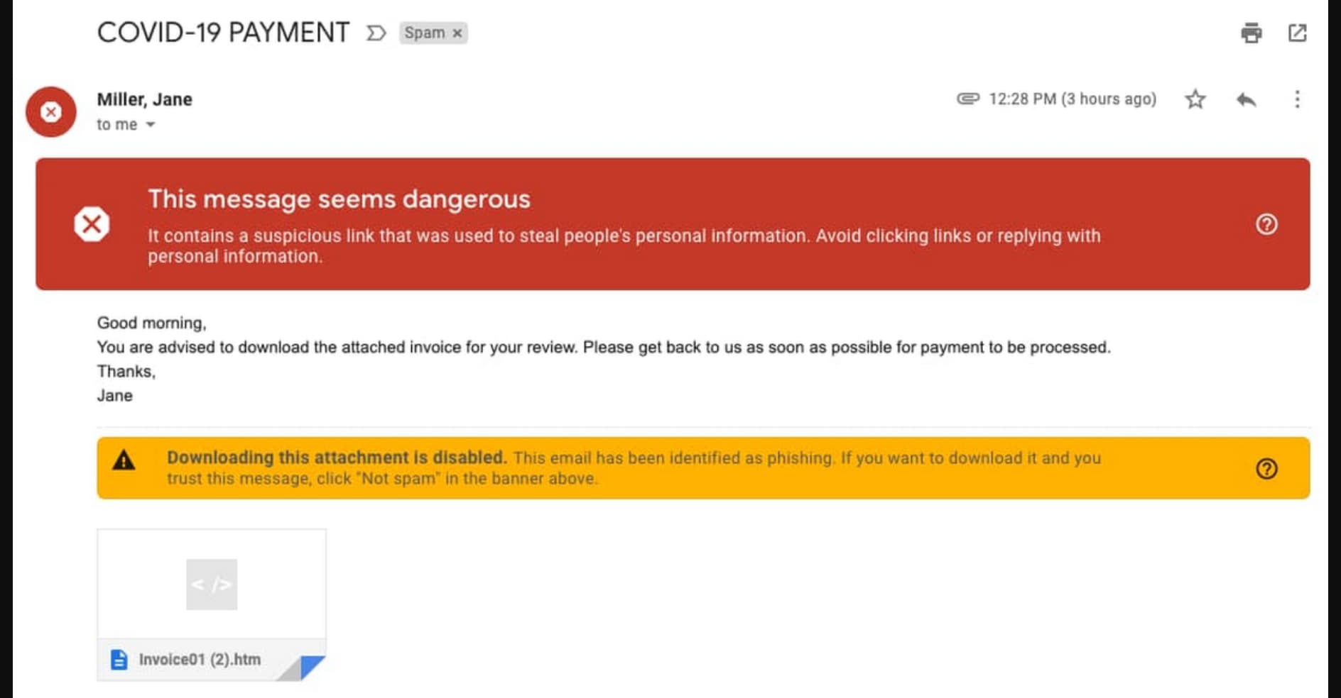 جوجل تحظر 18 مليون رسالة بريد إلكتروني خبيثة يوميًا بسبب فيروس كورونا