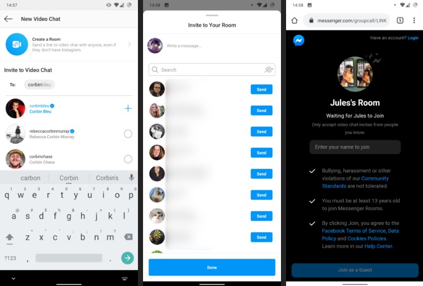 كيف تستخدم غرف محادثة مسنجر الجديدة على هاتفك؟