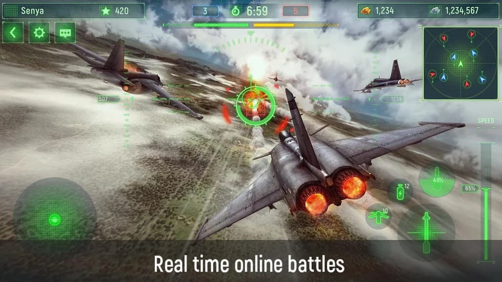 Wings of War Sky Fighters 3D Online Shooter