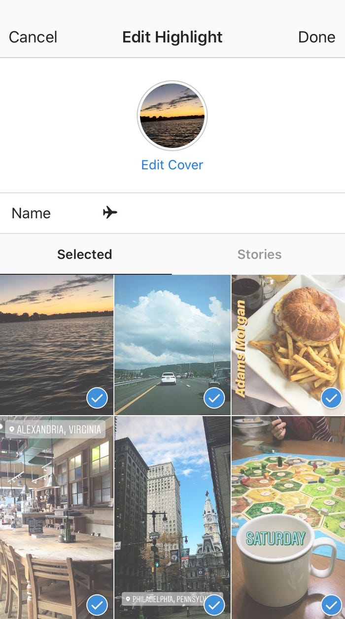 كيفية حذف مجموعات قصص إنستجرام (highlights) الخطوة الرابعة