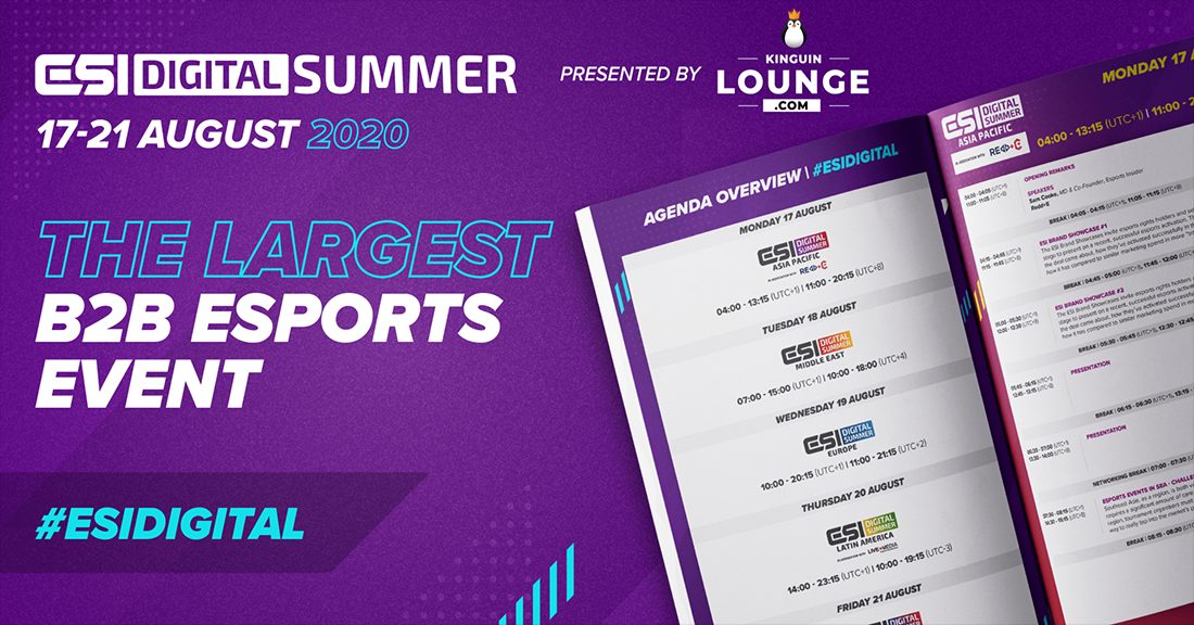 مؤتمر ESI Digital Summer يخصص يوماً للشرق الأوسط وآفاق الرياضات الإلكترونية فيه
