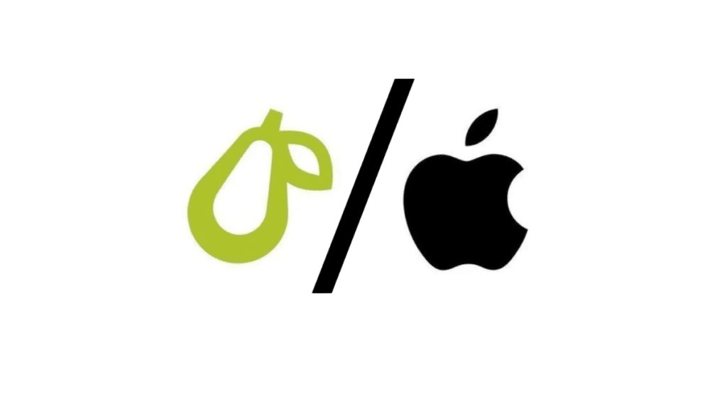 شركة Apple تقاضي تطبيق Prepear لأنه يستخدم الإجاصة كشعار له