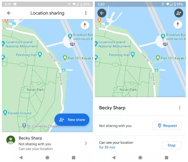 مشاركة الموقع الجغرافي على اندرويد 2