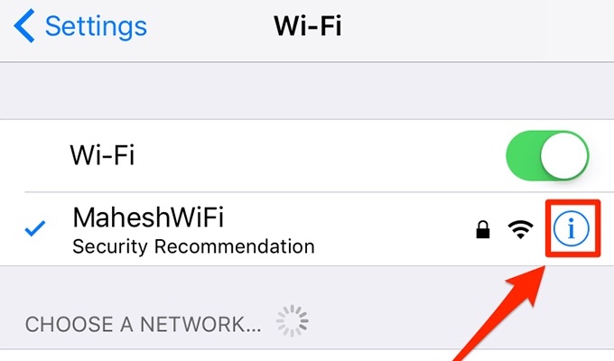 iphone wifi password