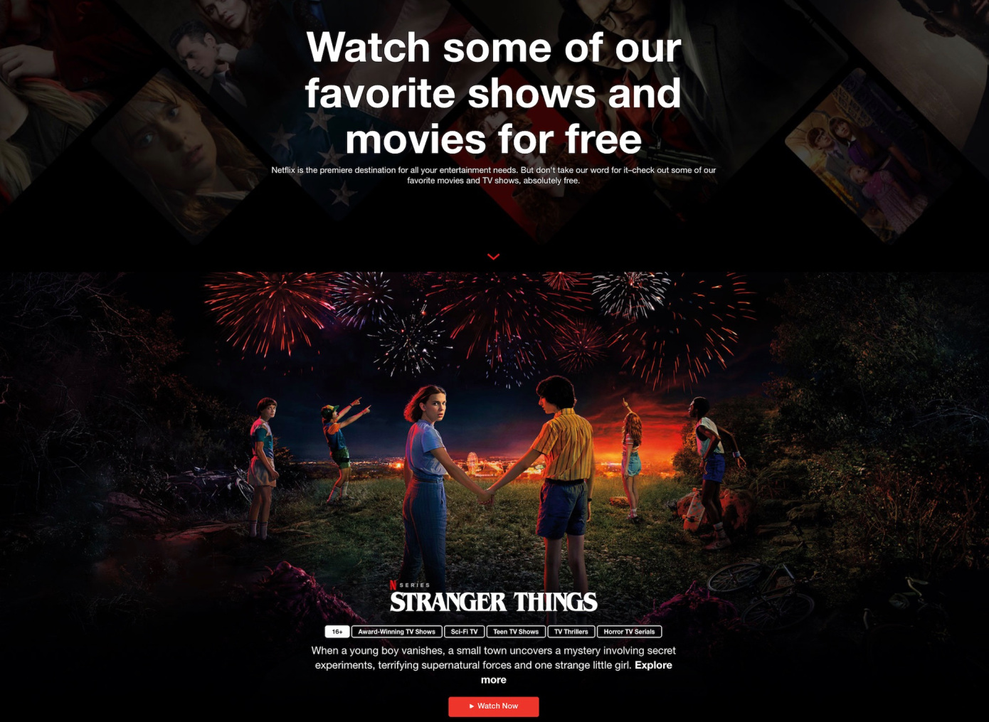 عدة أفلام ومسلسلات من Netflix متاحة للبث مجاناً دون حساب في حملة ترويجية جديدة