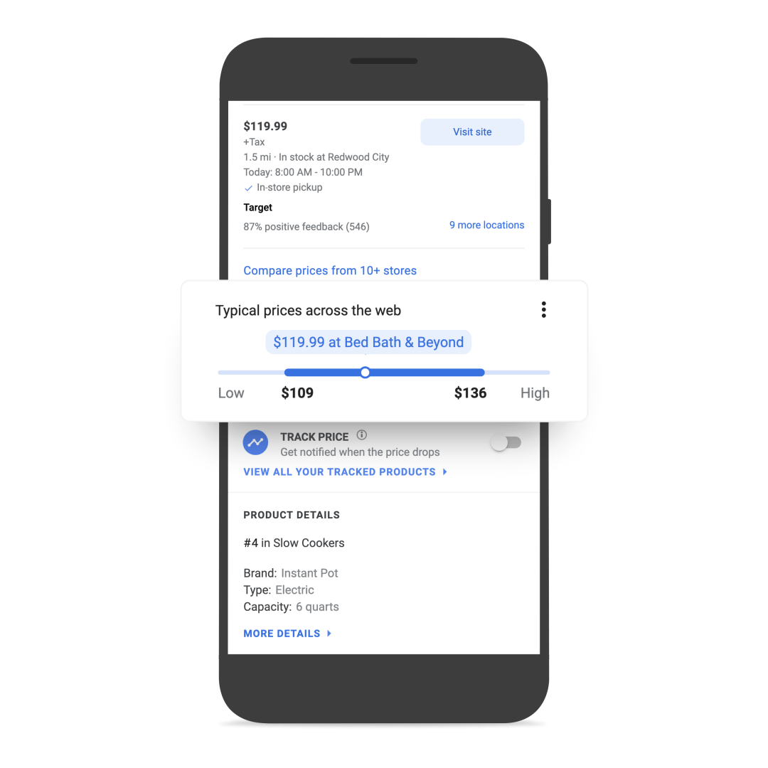 خدمة Google Shopping تضيف ميزات مقارنة وتتبع الأسعار