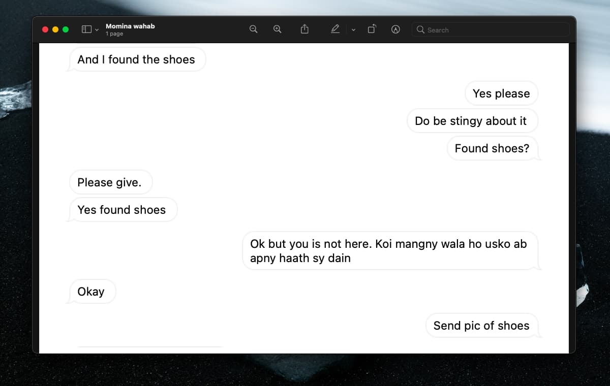 طريقة تحويل الرسائل إلى PDF على macOS 2