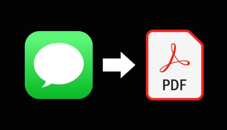 طريقة تحويل الرسائل إلى PDF على macOS