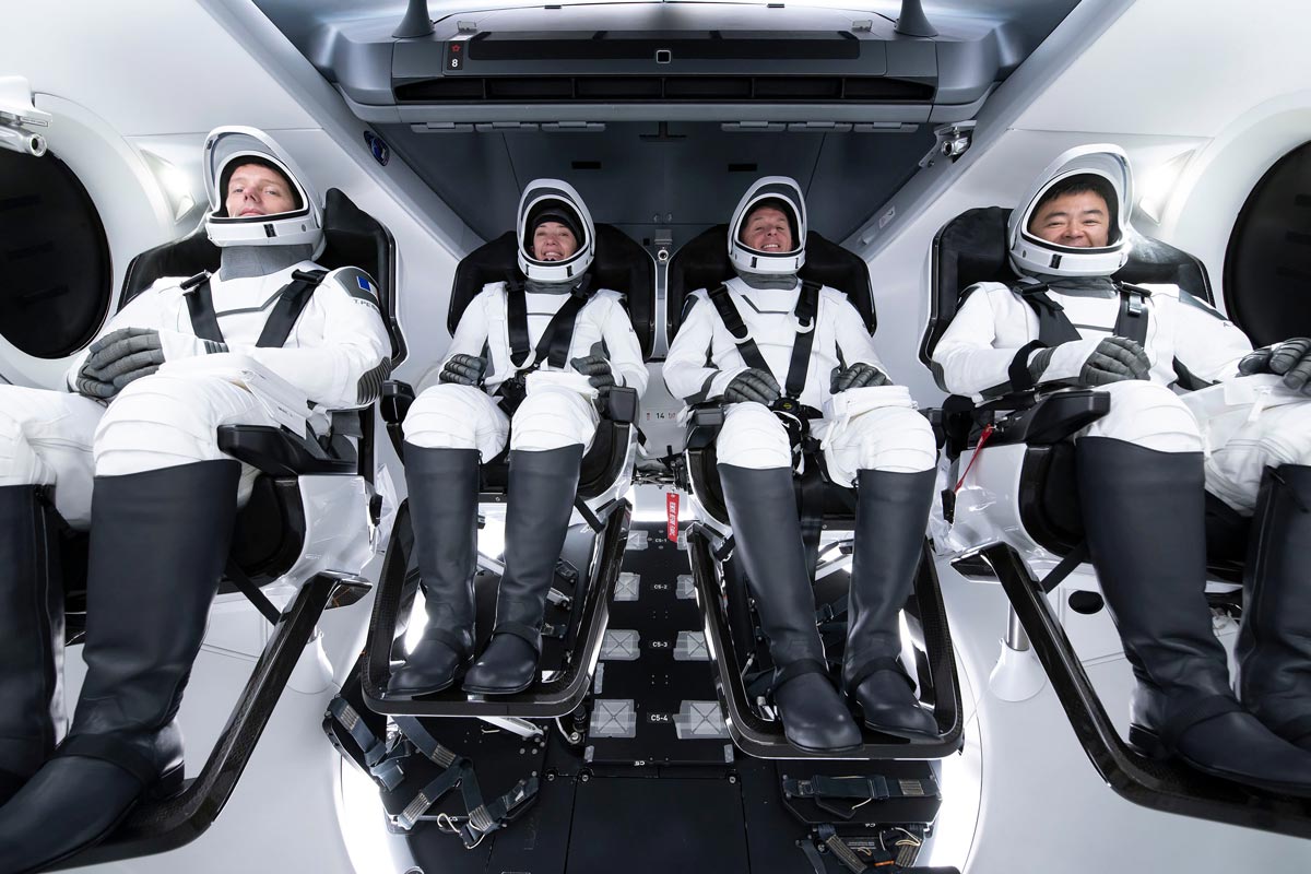 غداً موعد ثاني رحلة مأهولة لشركة SpaceX لكن مع 4 رواد فضاء هذه المرة