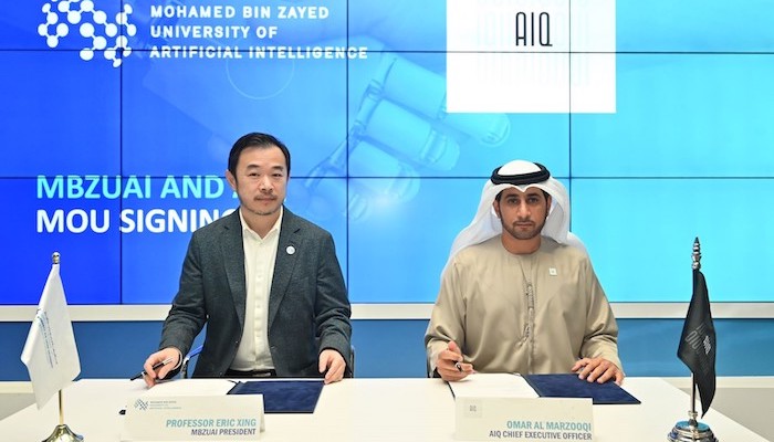 AIQ and MBZUAI sign MoU