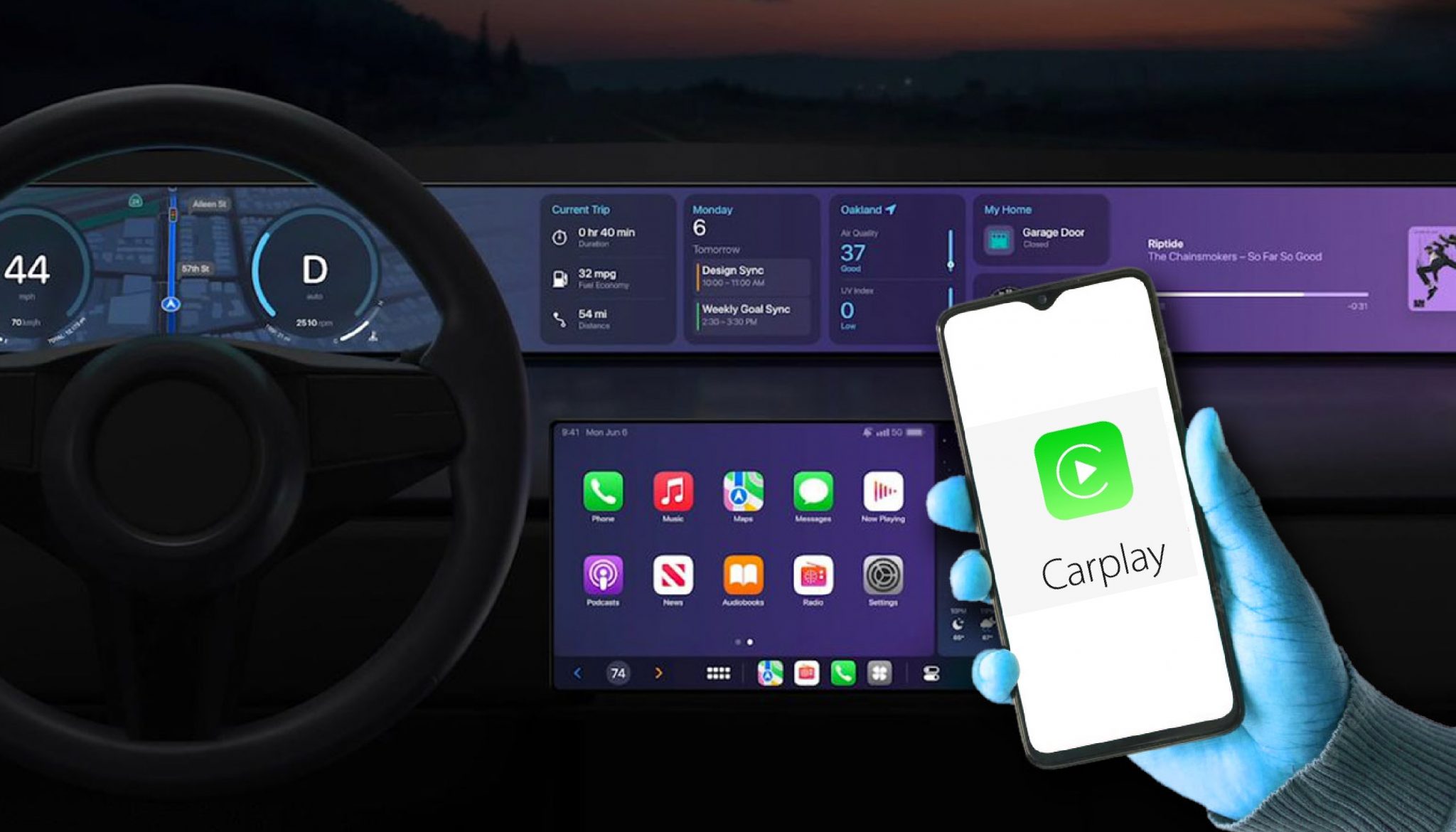 المحللون يحذرون صانعي السيارات من (Apple CarPlay)