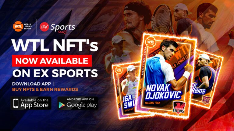 جوائز نقدية ومجموعة NFTs مميزة توفرها EX Sports لدوري التنس العالمي في دبي