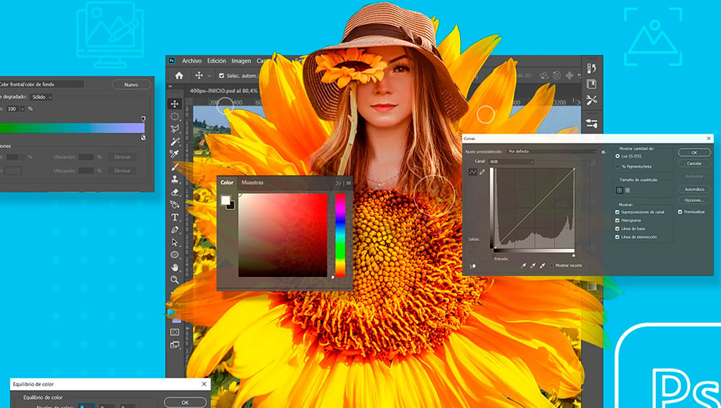 شكل تعبير للتصاميم المصنوعة باستخدام أدوبي فوتوشوب