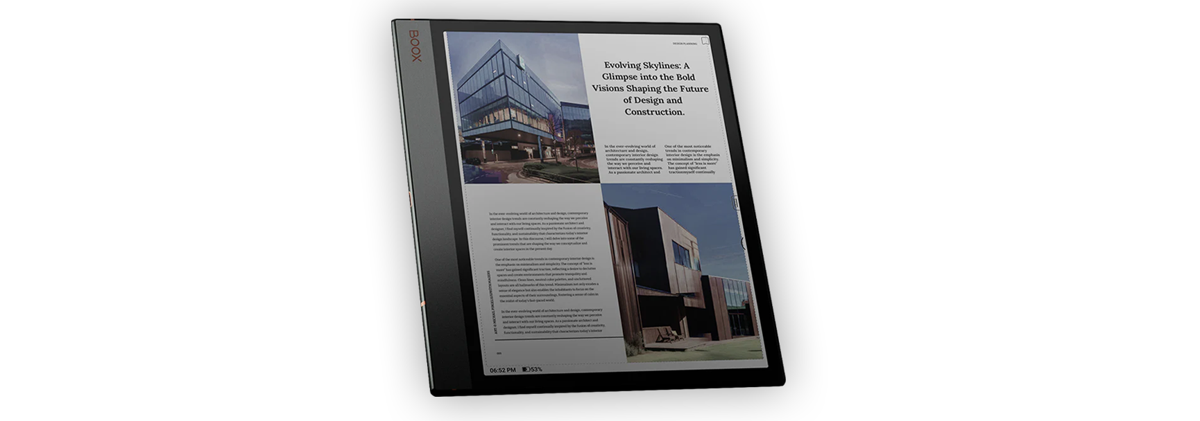 BOOX Note Air3 C Mena Tech Editors' Choice Cover Photo