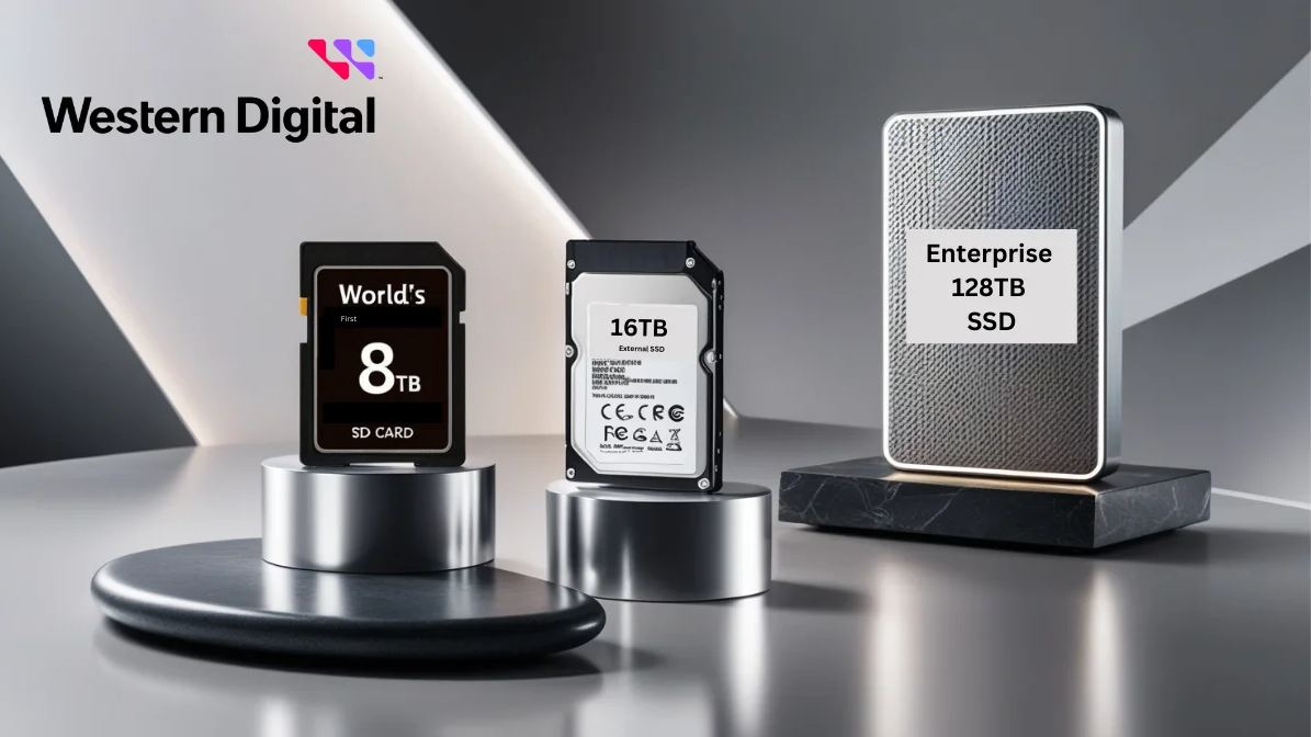 Western Digital تعلن عن أول بطاقة SD بسعة 8 تيرابايت وأكبر محرك SSD خارجي بسعة 16 تيرابايت