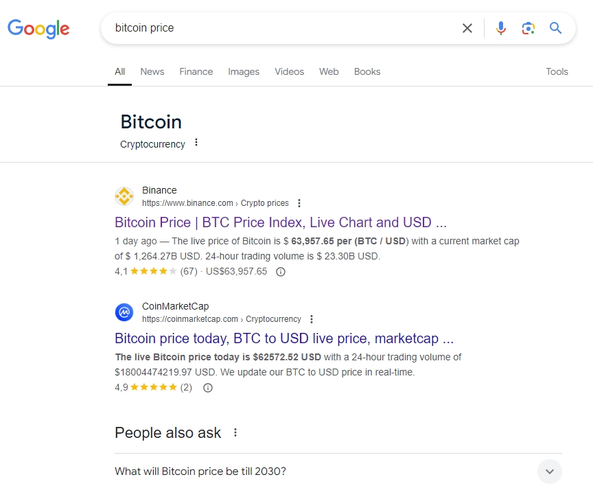 نتائج بحث أسعار البيتكوين