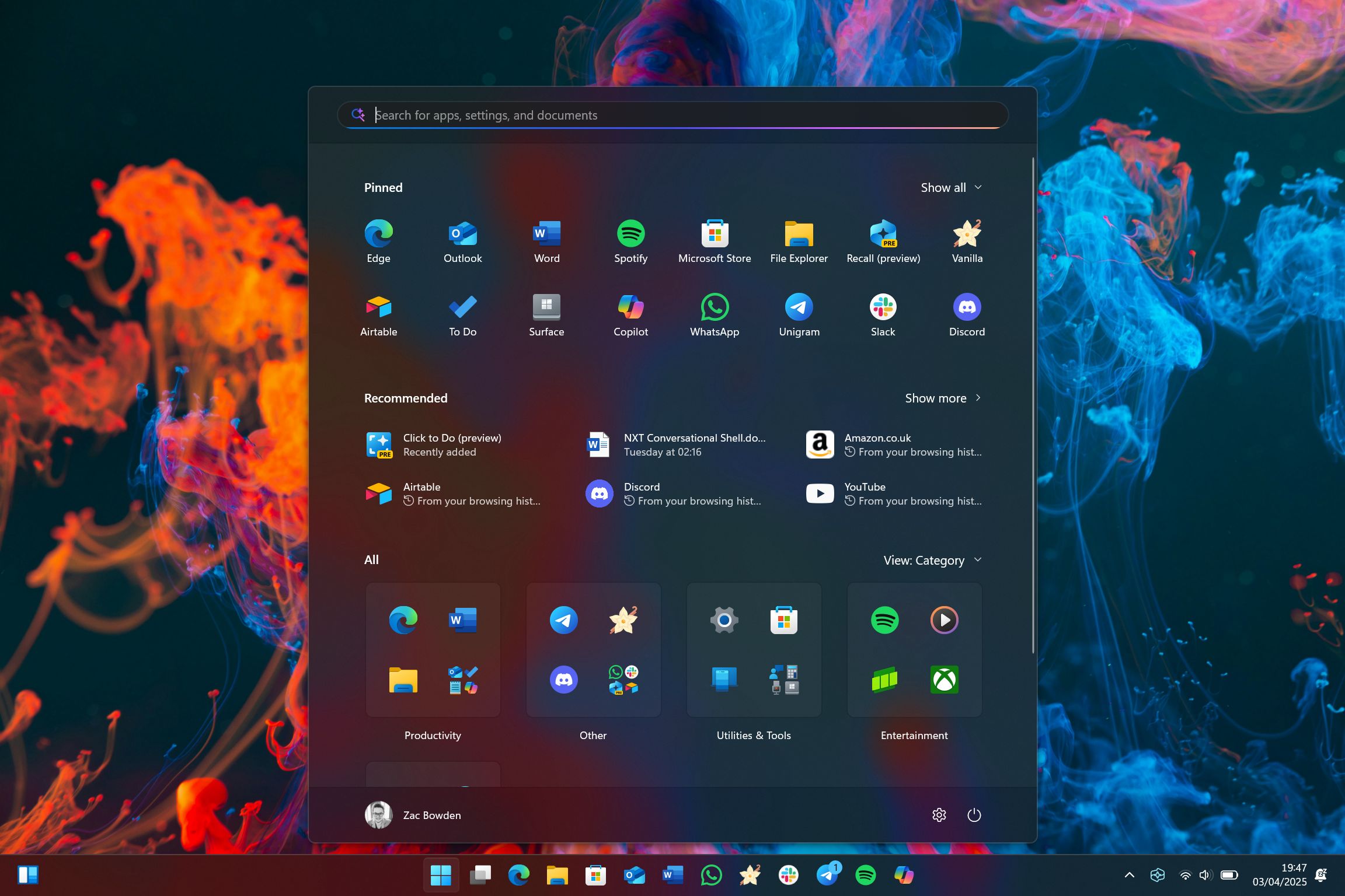 Microsoft تعيد تصميم قائمة ابدأ في Windows 11 واجهة موحدة ونهاية قسم المقترحات
