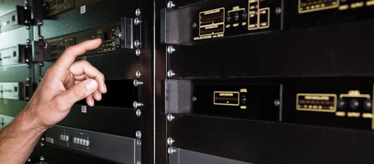 Engineer activates critical server panel