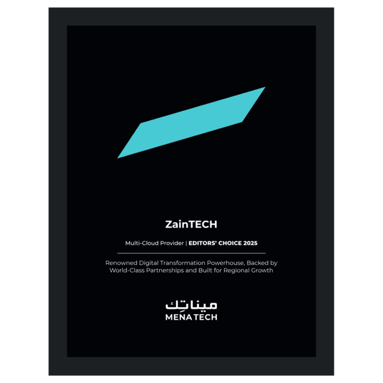 ZainTECH awarded the MENA Tech Editors' Choice 2025 for Multi-Cloud Provider, recognizing excellence in digital transformation and regional growth