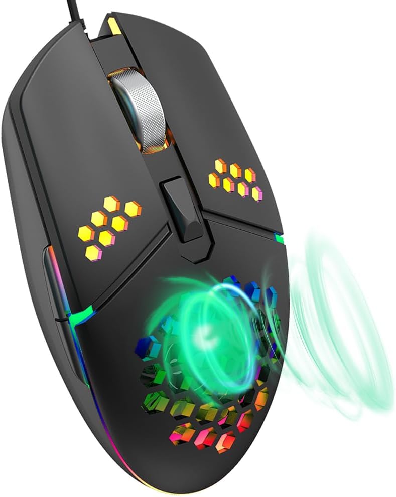 فأرة بمروحة مدمجة