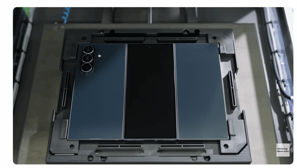 اختبار وتجميع Galaxy Z TriFold