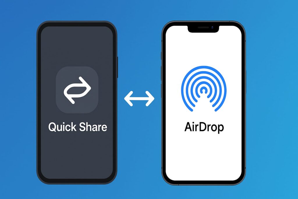 توافق Quick Share مع AirDrop