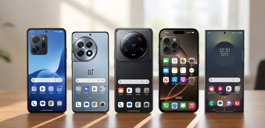 أفضل الهواتف الرائدة 2025 : مقارنة شاملة بين المواصفات والأسعار