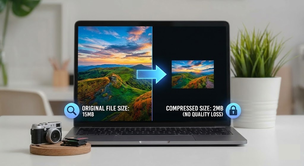 ضغط الصور دون فقدان الجودة : طريقة تصغير الصور على الكمبيوتر والهاتف دون فقدان الجودة