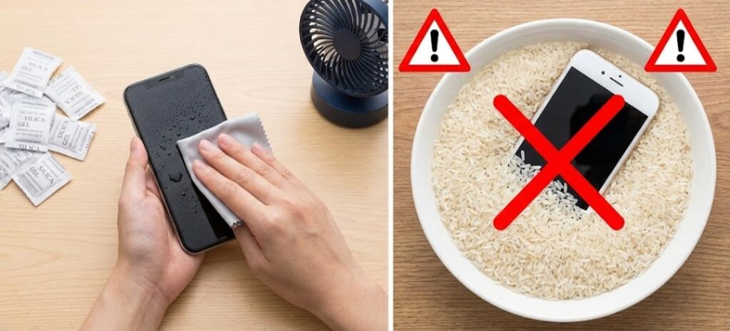 كيف تستطيع إنقاذ الهاتف من الماء بدون خطر وضعه في الأرز!