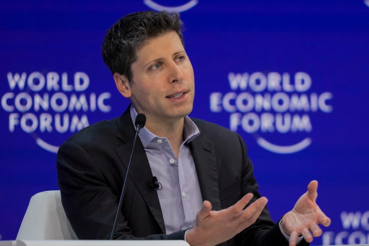 سام ألتمان، الرئيس التنفيذي لشركة OpenAI، ضمن المنتدى الاقتصادي العالمي - أرشيف