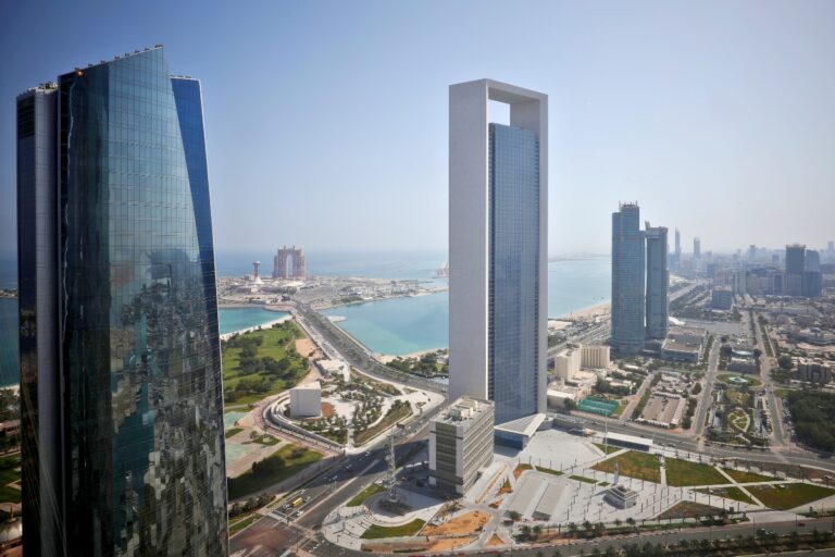 صورة جوية لمدينة أبوظبي