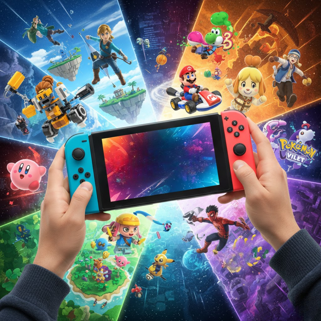 أفضل ألعاب نينتندو سويتش 2026 : أبرز الإصدارات التي يصعب ان تفوتها
