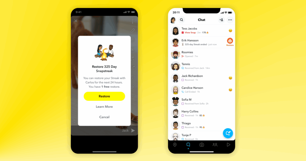 كيف ارجع الستريك في سناب شات بعد اختفائه؟