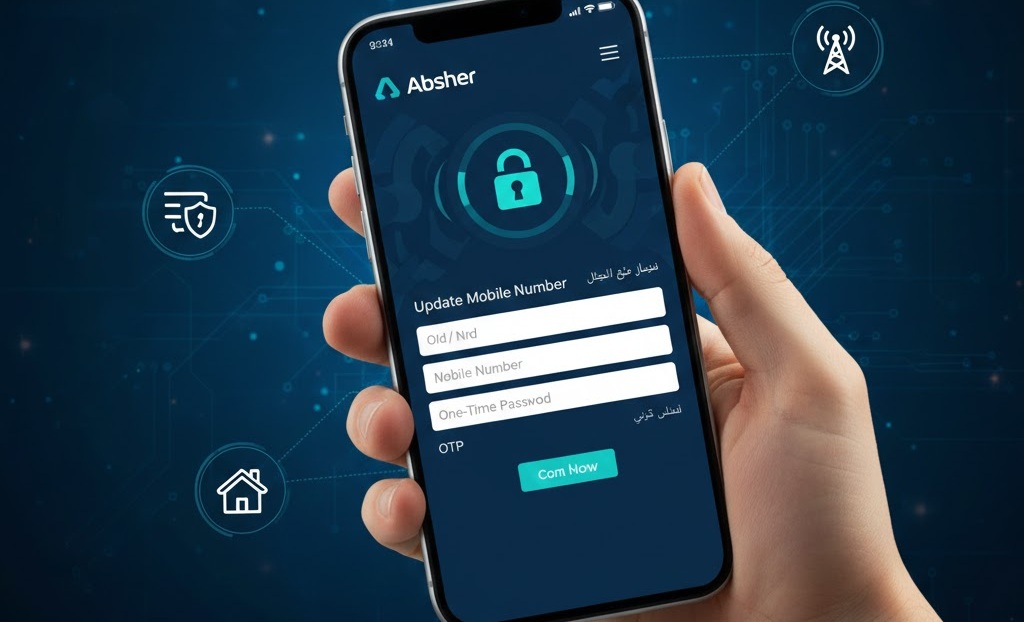 كيفية تحديث رقم الجوال في أبشر بدون بصمة