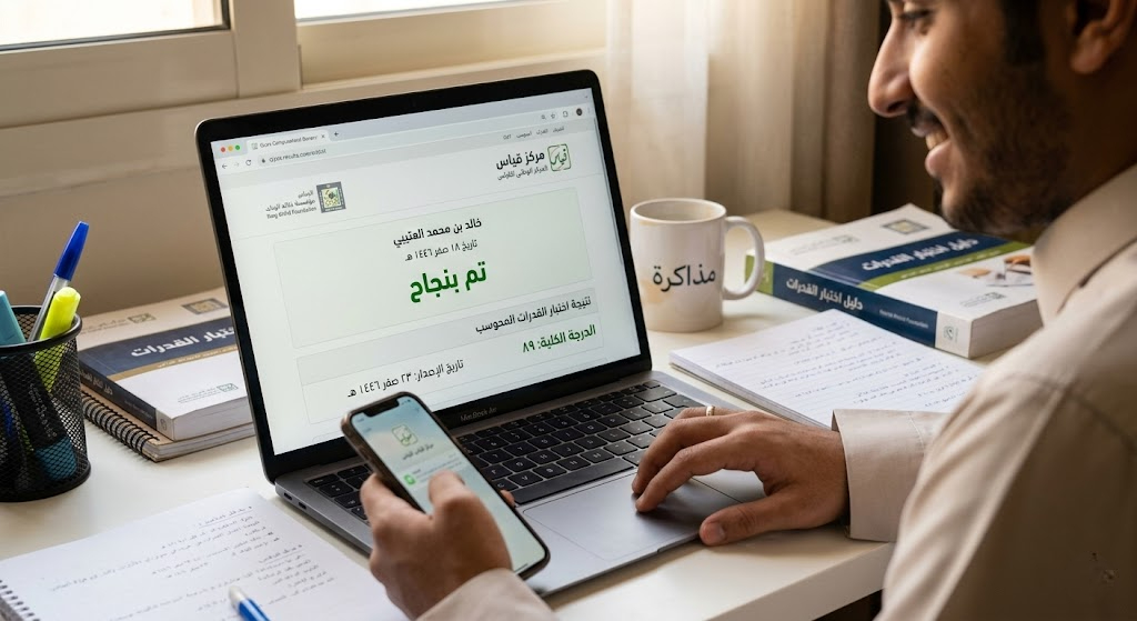 كيفية معرفة نتيجة اختبار القدرات المحوسب