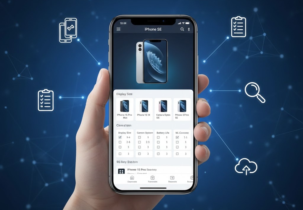 كيفية عمل مقارنة ايفون بين جميع الاصدارات على موقع ابل