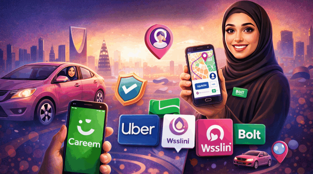 أهمية تطبيقات توصيل نسائية في السعودية 2026