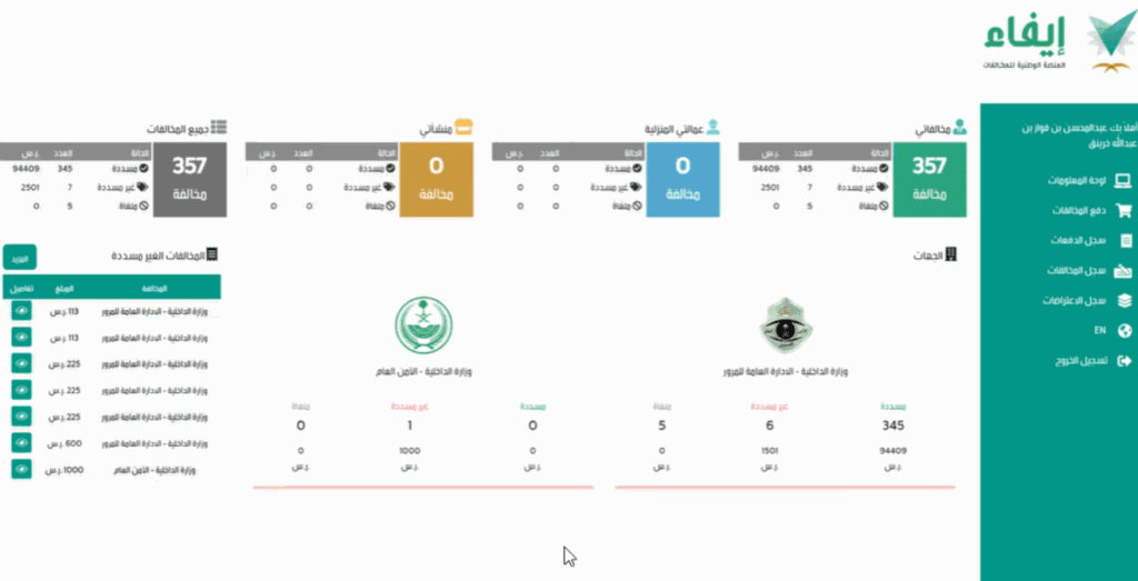 كيفية استعلام عن مخالفات إيفاء بسهولة خطوة بخطوة