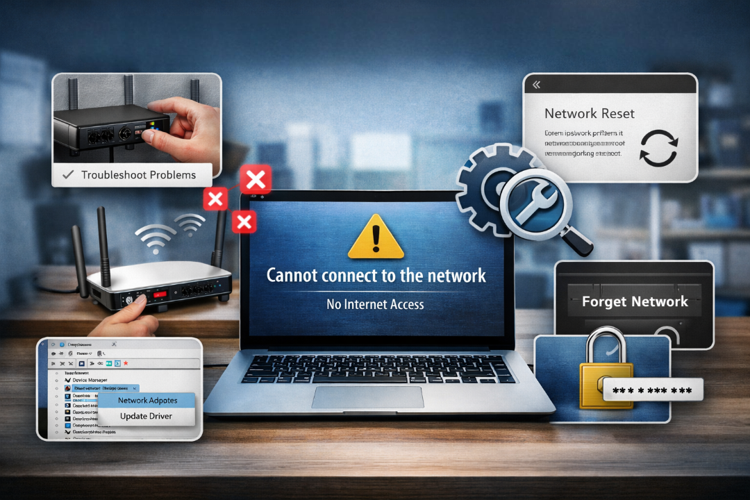 بالصور، خطوات حل مشكلة تعذر الاتصال بالشبكة من الحاسوب