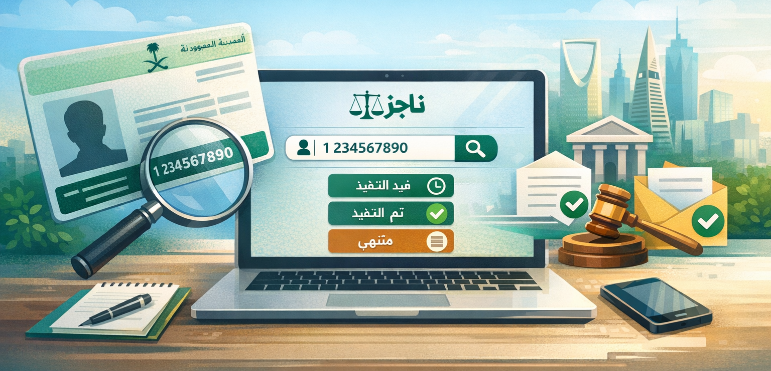 كيفية استعلام عن معاملة برقم الهوية من منصة ناجز