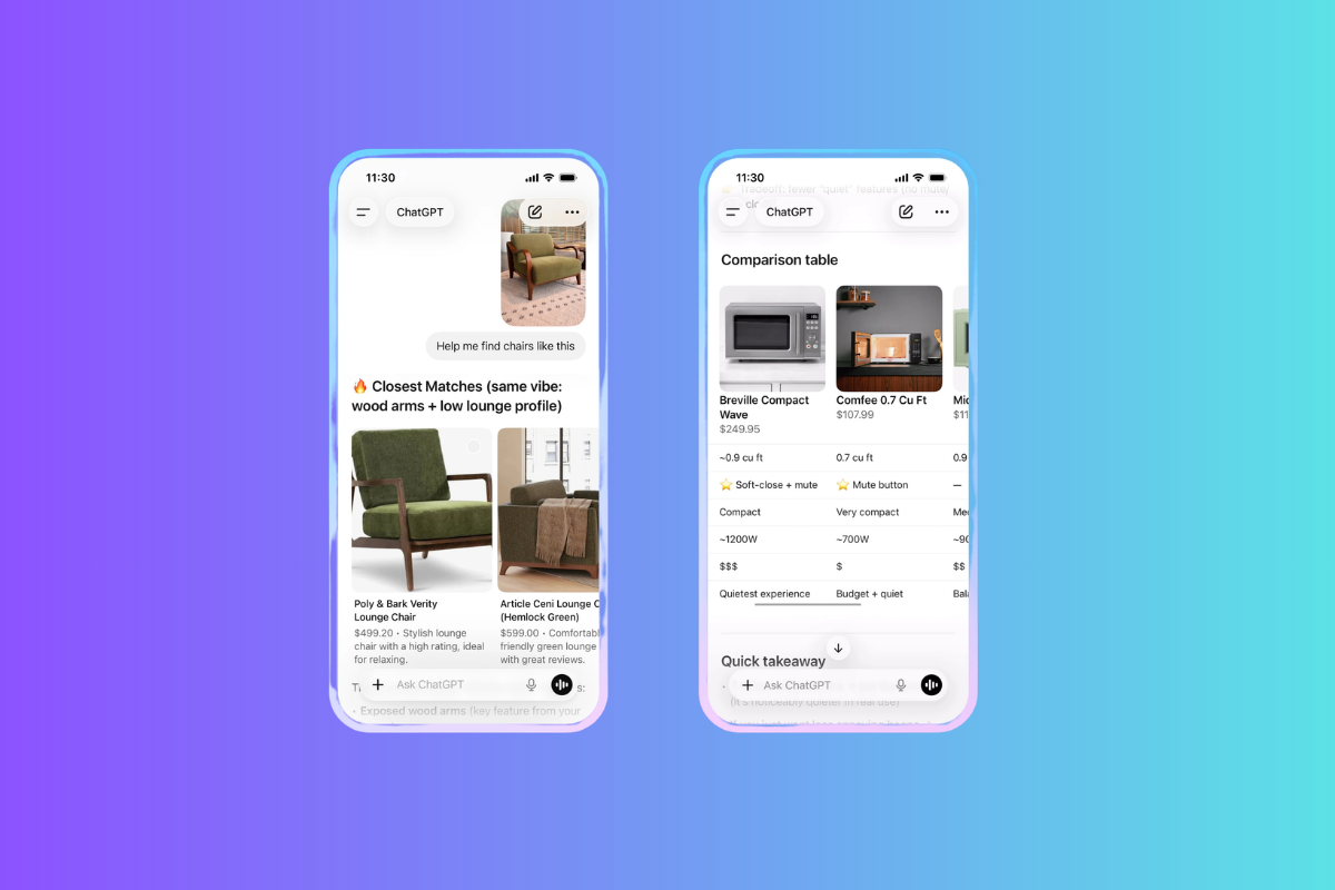 شركة OpenAI تُعيد تشكيل تجربة التسوق داخل ChatGPT 