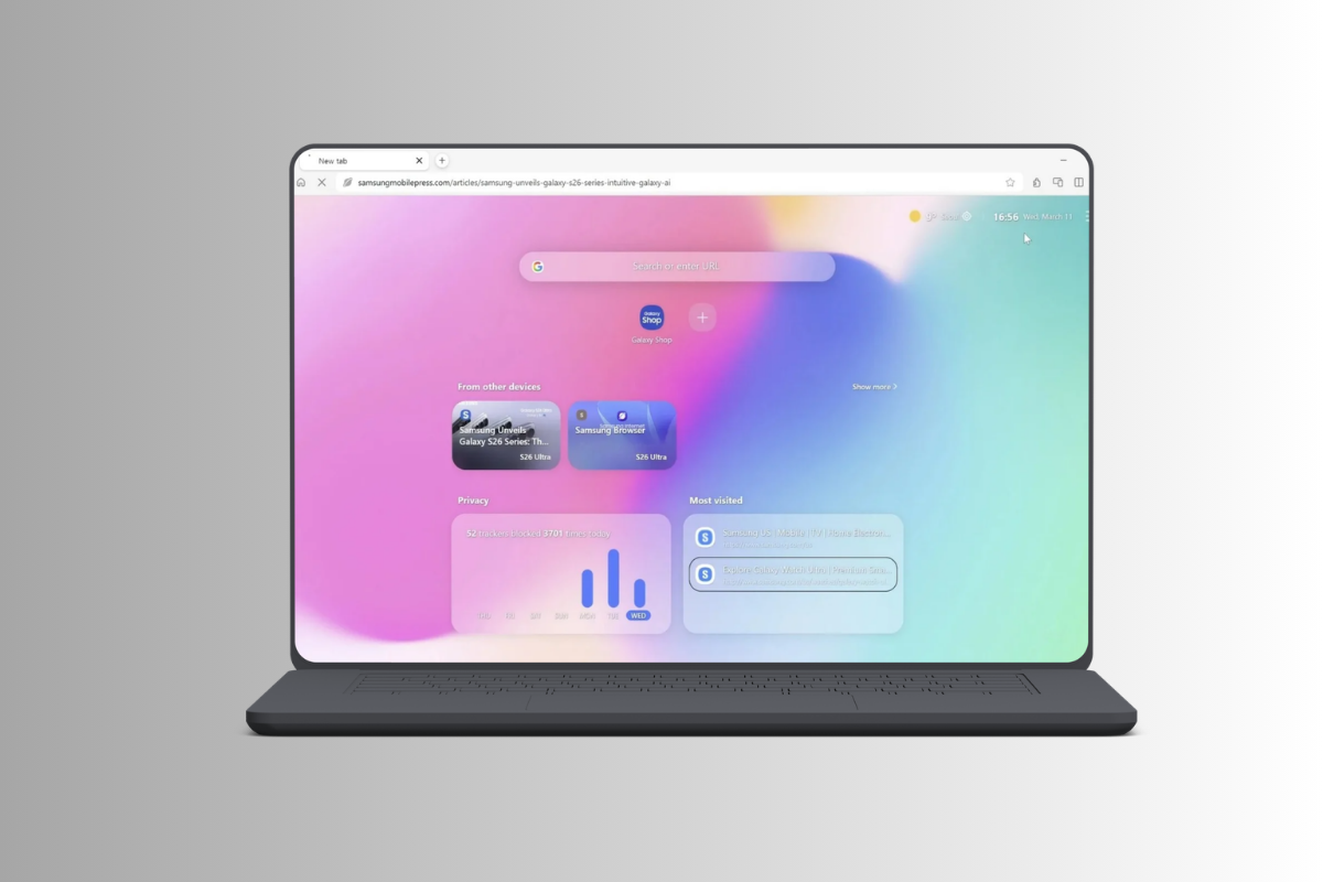 متصفح سامسونج المدعوم بالذكاء الاصطناعي يصل إلى حواسيب ويندوز 