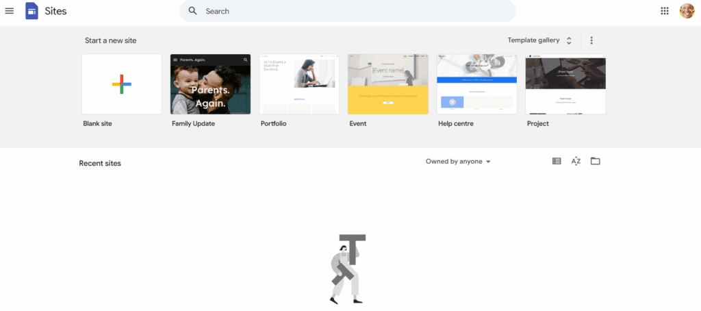 كيفية إنشاء موقع الكتروني مجاني على google