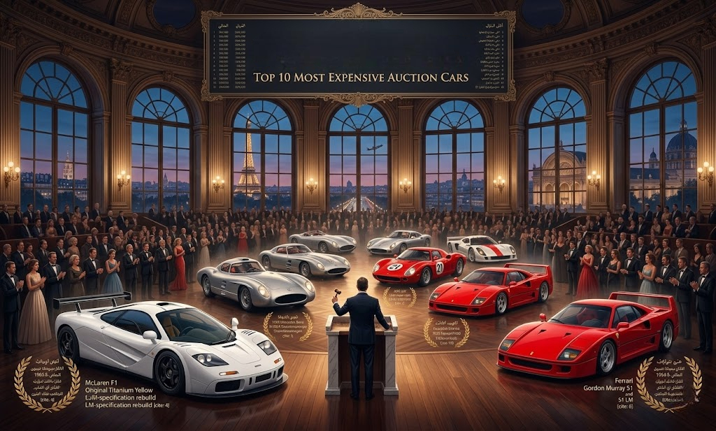 أغلى 10 سيارات في العالم تم بيعها بأرقام خيالية 