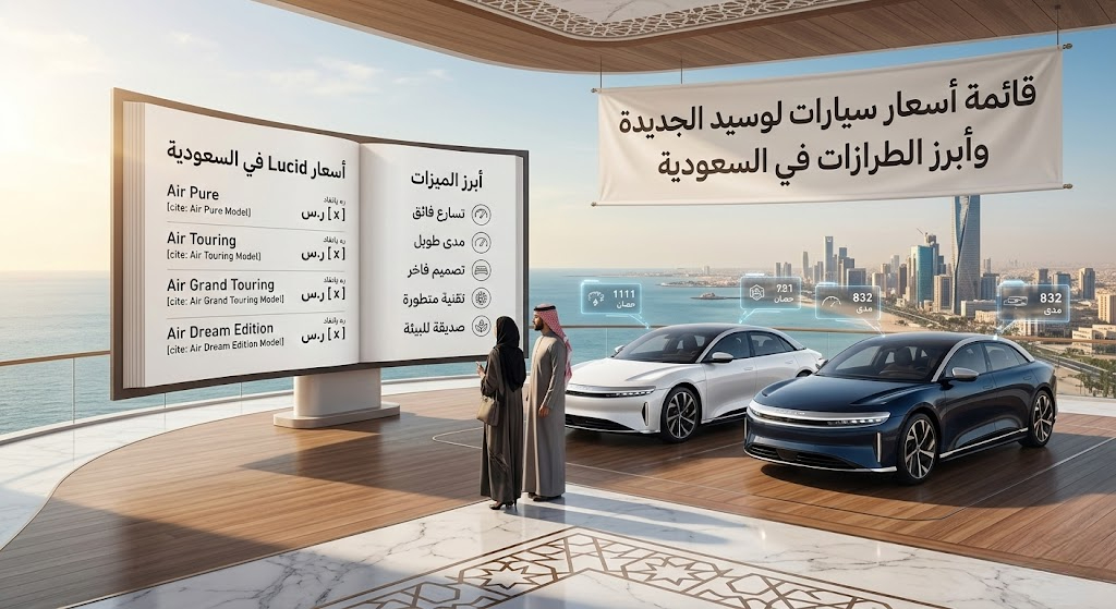 قائمة أسعار سيارات لوسيد الجديدة وأبرز الطرازات في السعودية