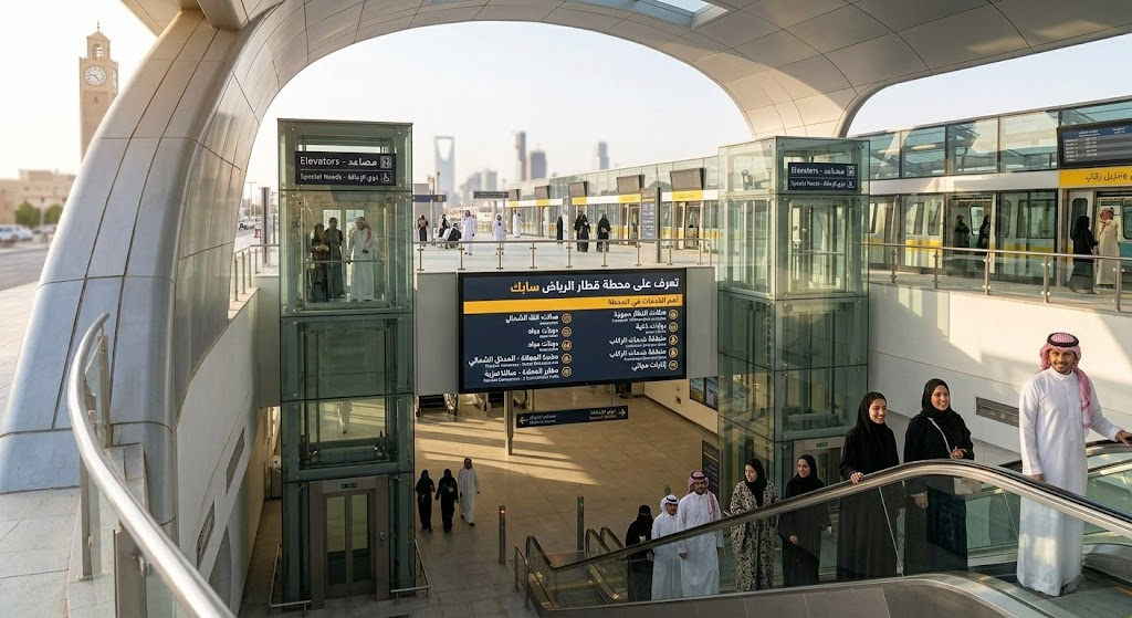 تعرف على محطة قطار الرياض سابك تحميل وتنزيل ركاب وأهم الخدمات فيها