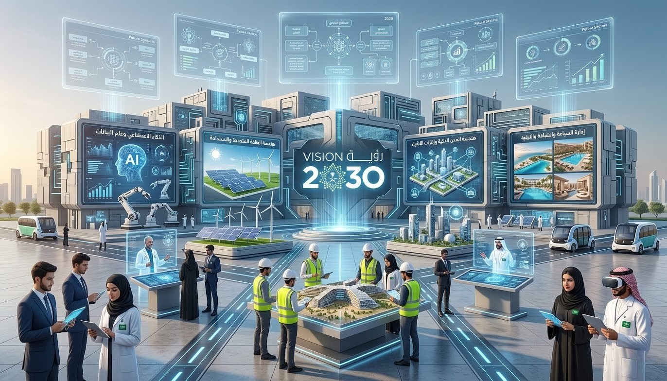 قائمة أكثر التخصصات المطلوبة في السعودية 2030